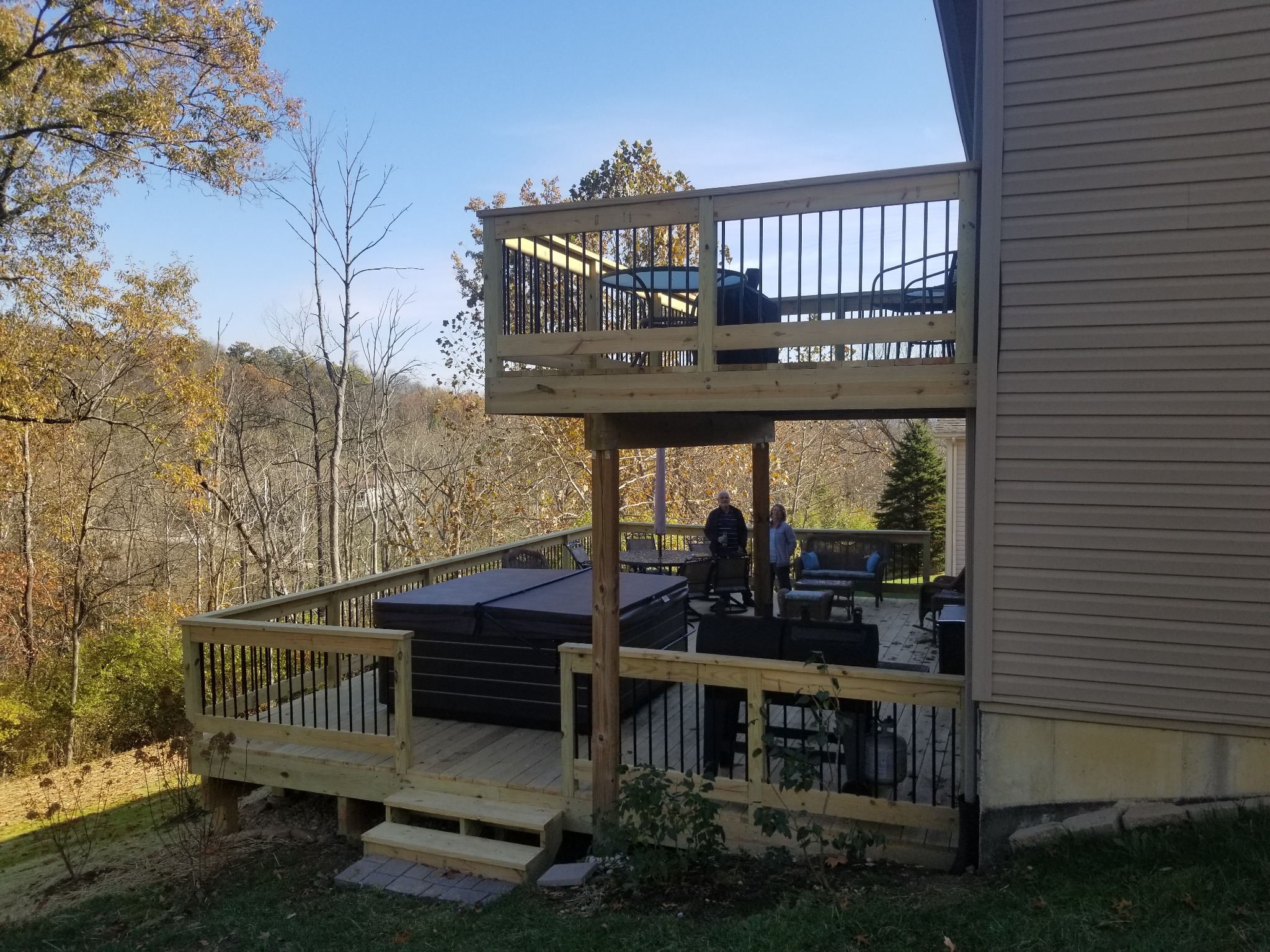 Custom deck project by Advanced Building & Design